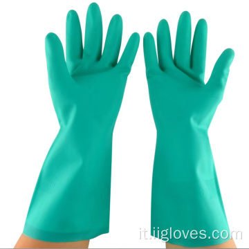 Guanti di nitrile a bracciale lunghi guanti in vetrina impermeabile